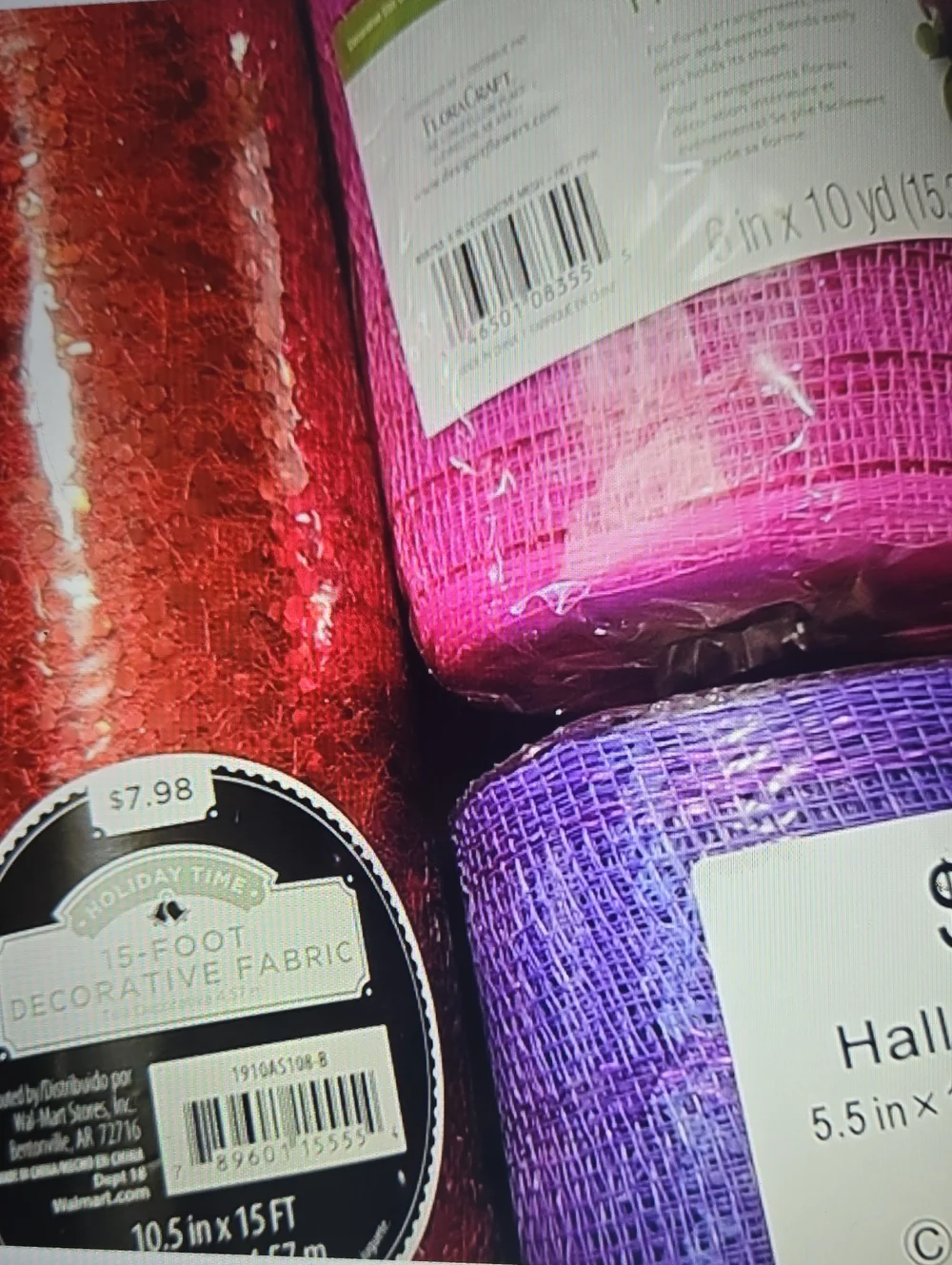 Decorative Mesh Ribbon Rolls Bundle